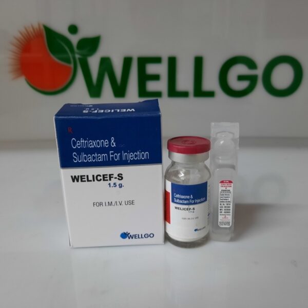 Ceftriaxone 1000mg+sulbactam 500mg injection