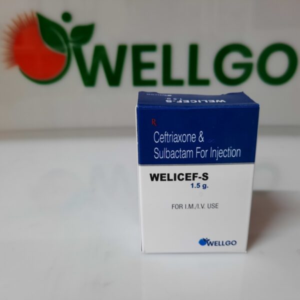 Ceftriaxone 1000mg+sulbactam 500mg injection pcd