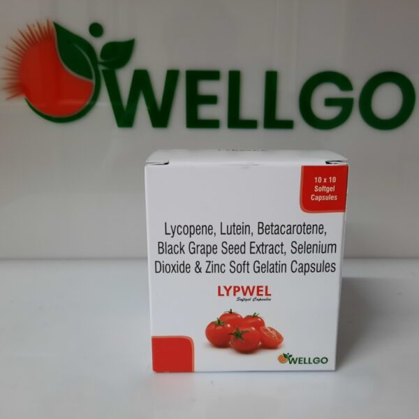 Lycopene 10% (5000mg)+lutein 8%(2000mg)+grape Seed Extract 10 Mg+beta Carotene 10% Zinc 27.45 Mg+selenium 70 Mcg.