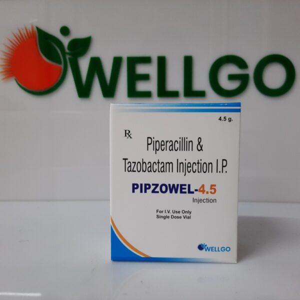 Piperacillin 4gm + Tazobactam 0.5gm injection