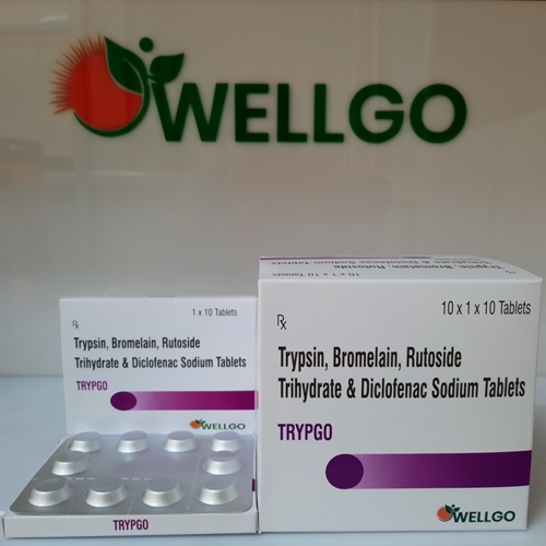 Trypsin Bromelain Rutoside Diclofenac TABLETS PCD