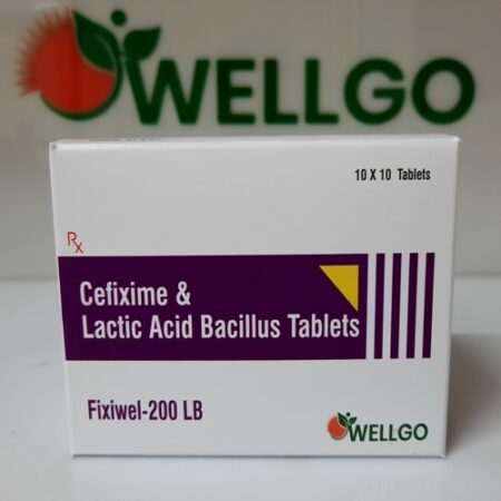 Cefixime 200 Mg +Lactic Acid Bacillus 60 Million Spores TABLETS