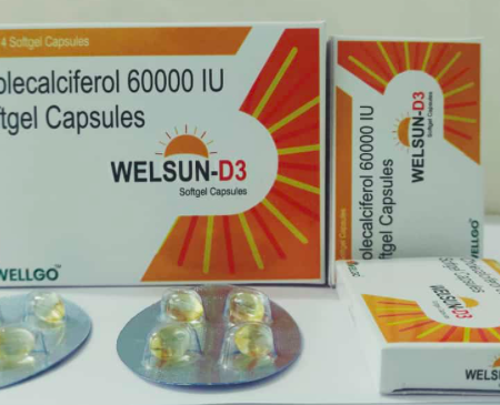 Cholecalciferol soft gel capsules